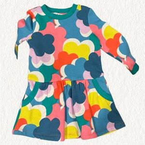 Mini Boden Rainbow Sweatshirt Dress